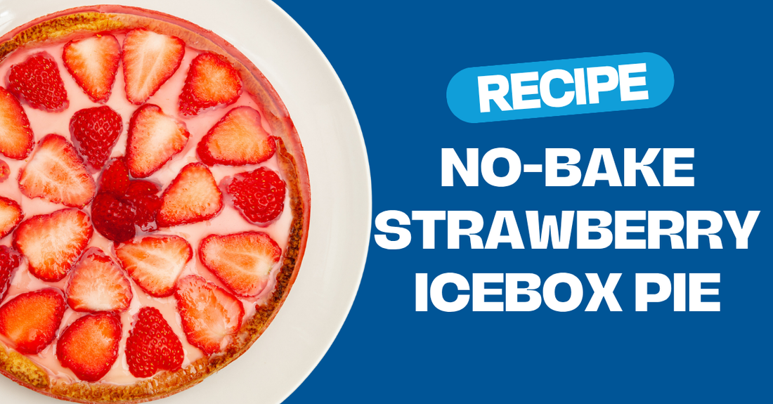 No Bake Strawberry Icebox Pie